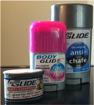 Glide for preventing chafe from long workouts